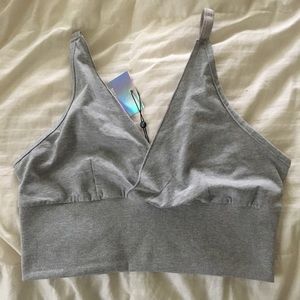 Missguided grey bralette Sz 6 NWT